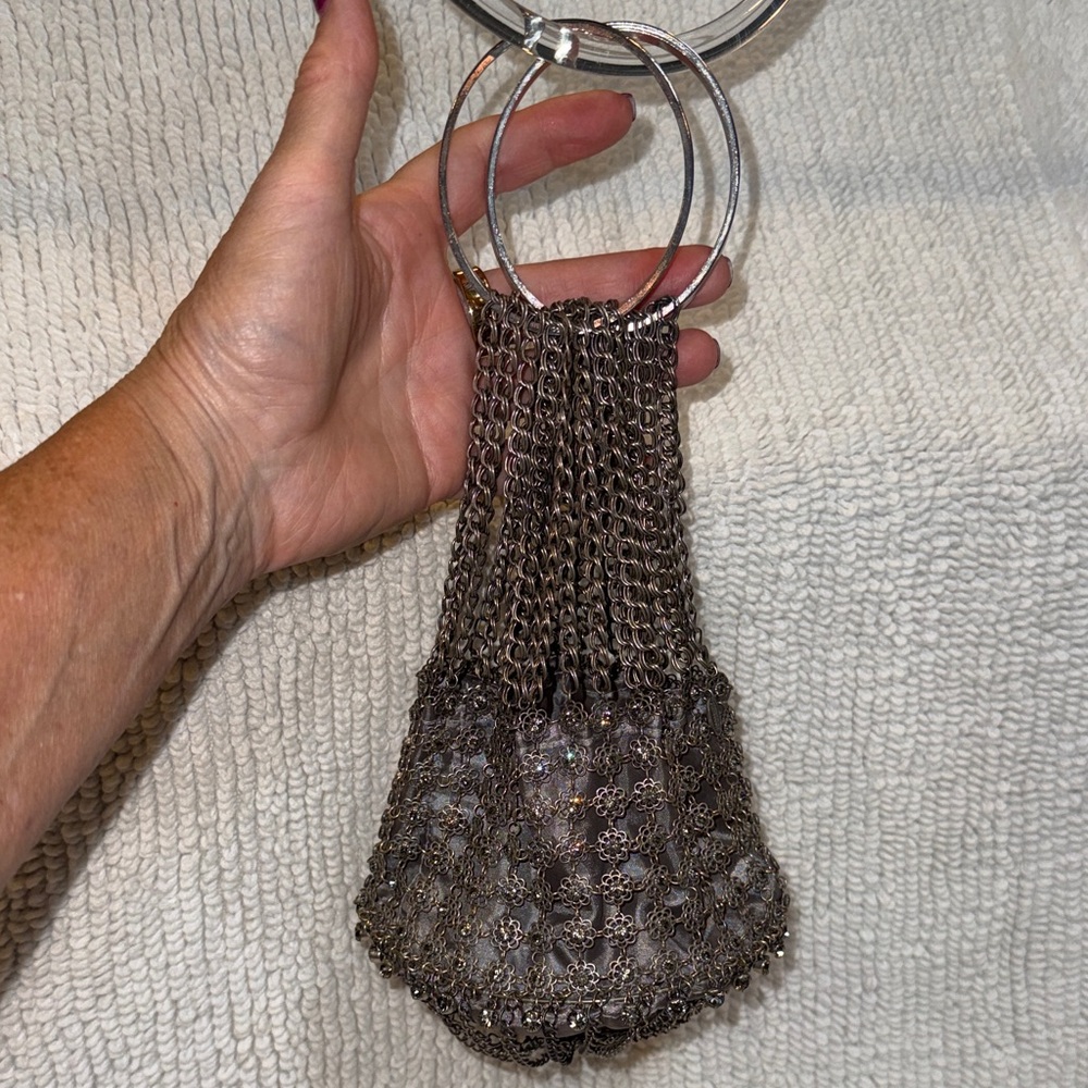 Chic Metallic Chain Mini Bag